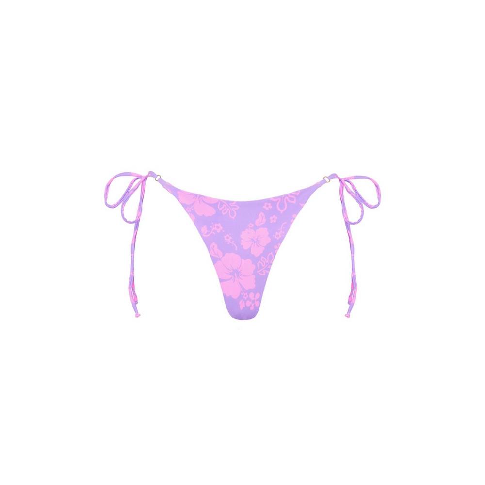 NEW KULANI KINIS thong tie side bottom in hibiscus haze - Picture 2 of 3